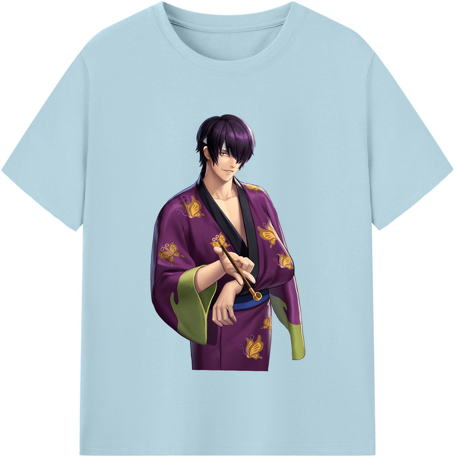 （画像用） ぎんたま 坂田銀時（さかたぎんとき） 神楽 志村新八（しむら しんぱち） GINTAMA Sakata Gintoki Kagura Shimura Shinpachi 綿100％半袖Tシャツ（フロントプリント）
